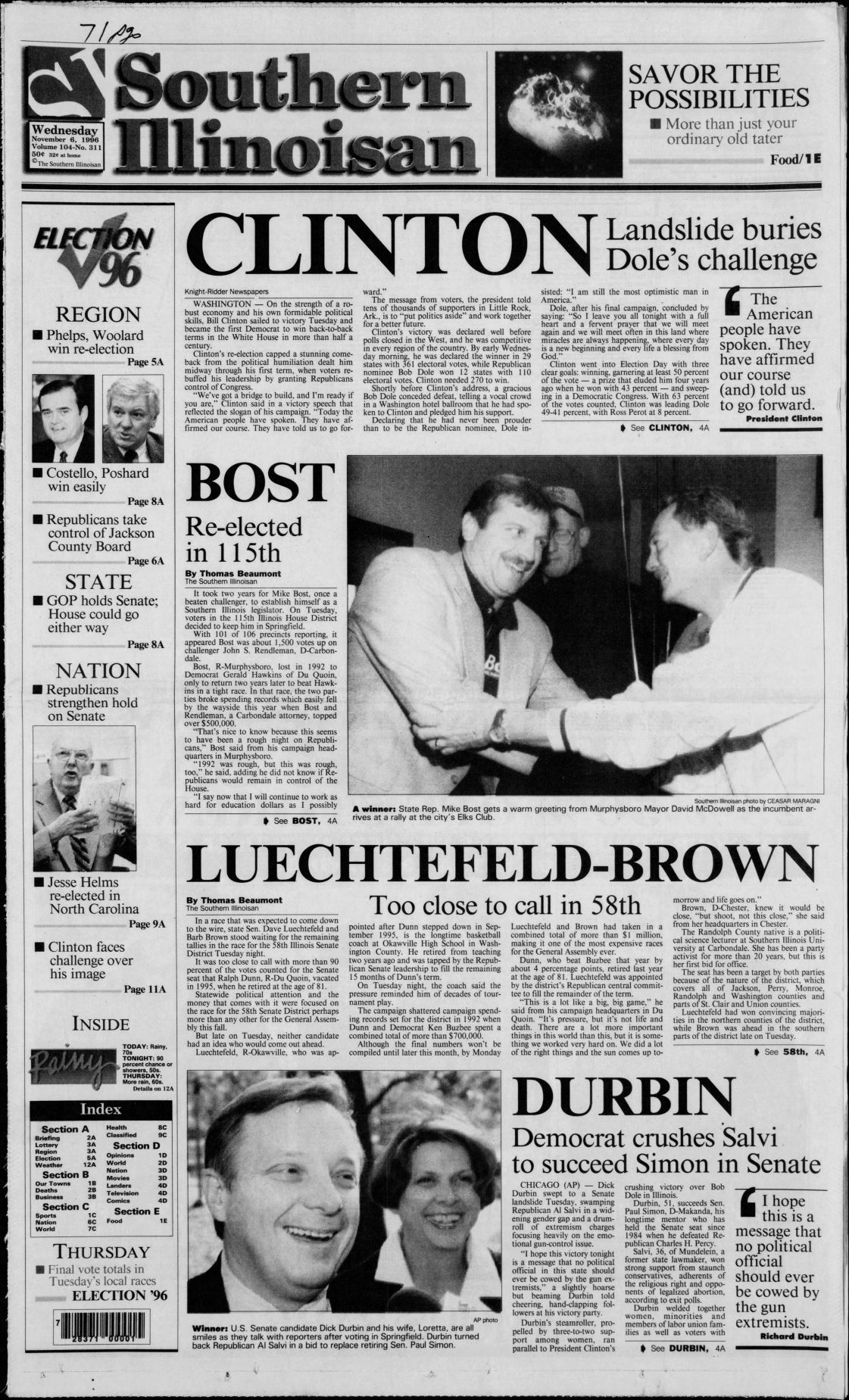 1996: Clinton